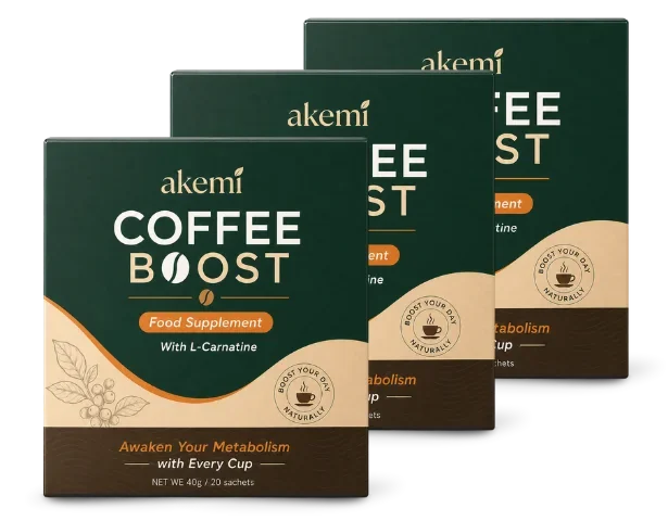 3 boxes of Akemi Coffee Boost